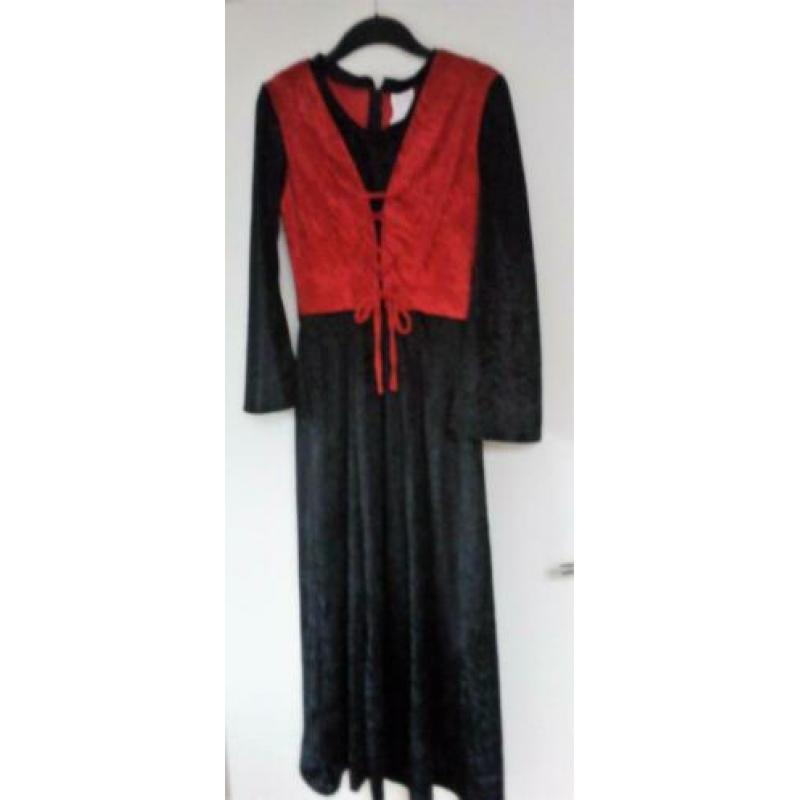 Gothic jurk , halloween, heks jurk / stretch stof