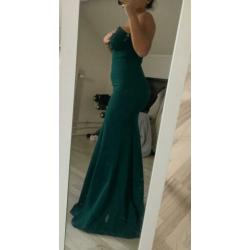 Prachtige strapless galajurk, abiye, maxi dress maat 36