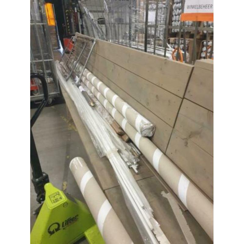 4x steigerhouten bank, voor binnen en buiten, zithoek,