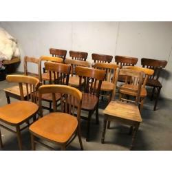 Vintage houten stoel / boerenstoel (lot / partij)