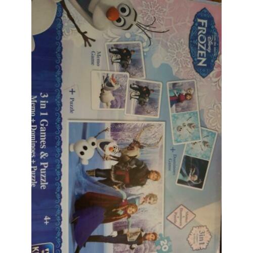 Frozen 3 in 1 games & puzzle