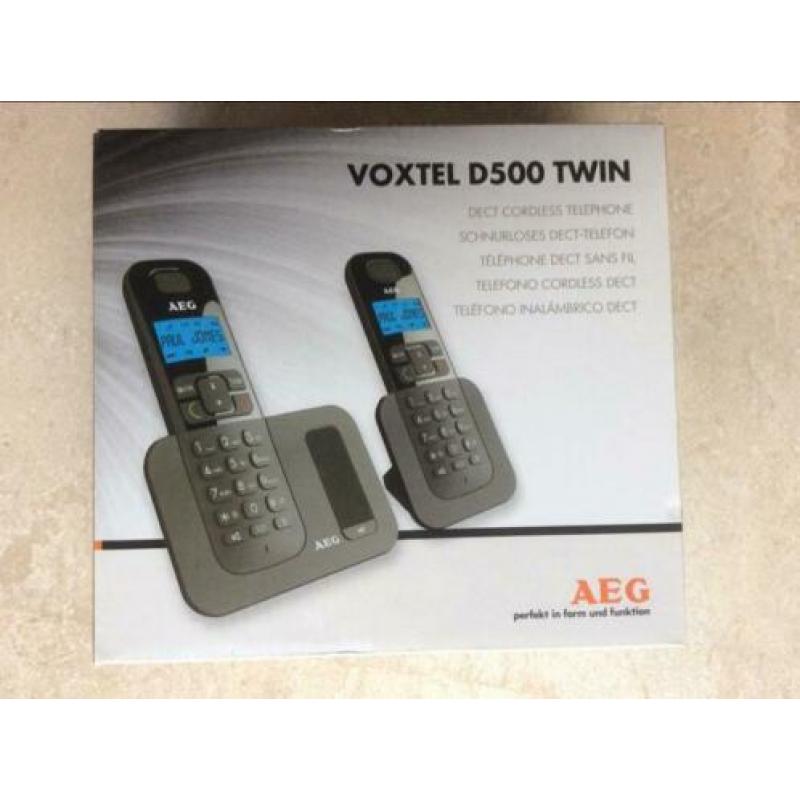 Te koop AEG Voxtel D500 Twin telefoonset