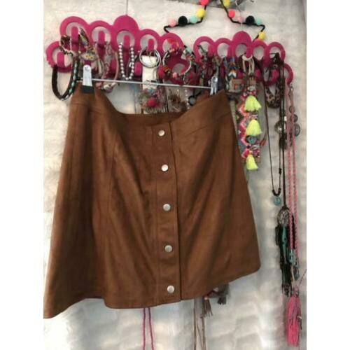 Boho bohemian bruine rok small