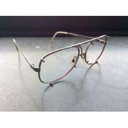 METALFLEX Aviator bril montuur vintage eyewear zilver