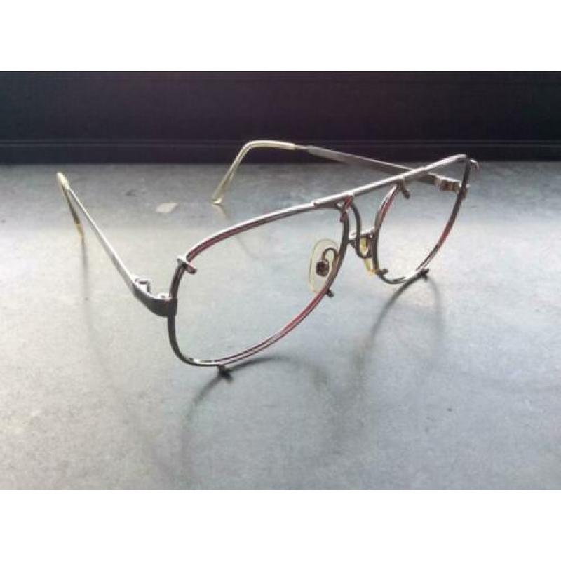 METALFLEX Aviator bril montuur vintage eyewear zilver