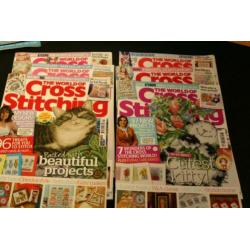 6x blad the World of Cross Stitching 185 t/m 190