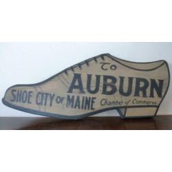 Handgeschilderd vintage houten bord/Shoe Shop/schoenmaker