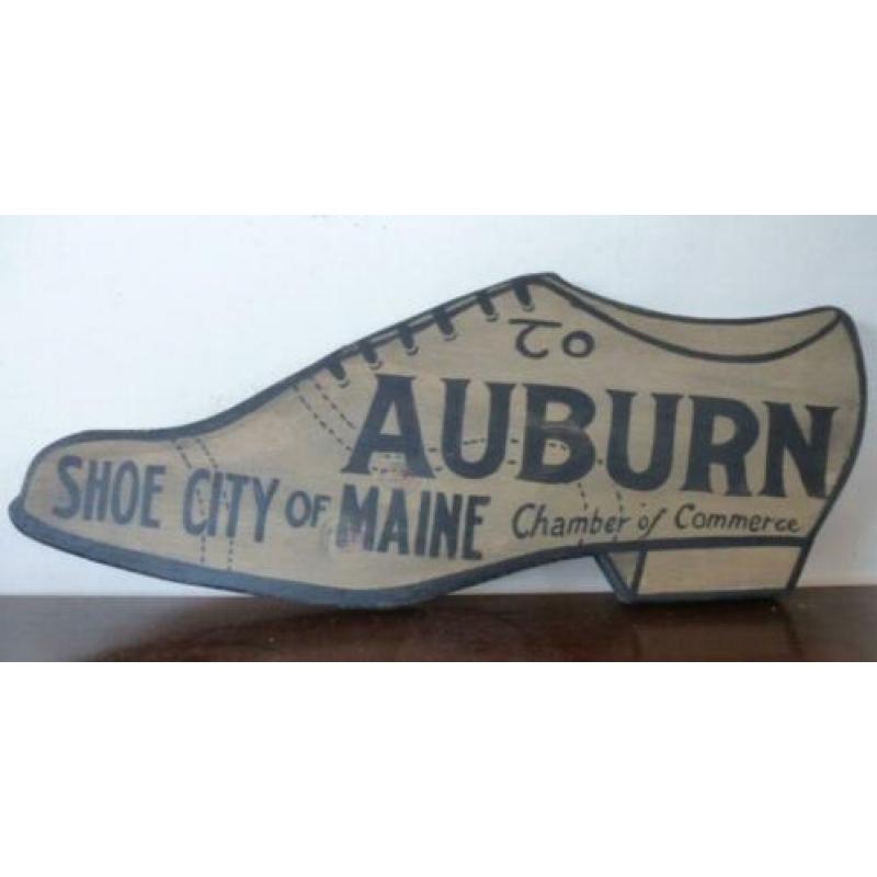 Handgeschilderd vintage houten bord/Shoe Shop/schoenmaker