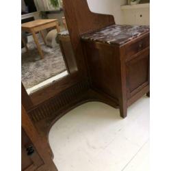 Antieke Art Nouveau Spiegel