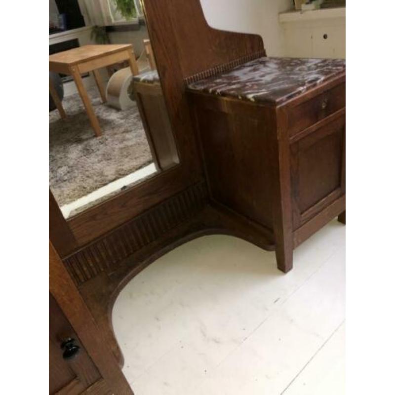 Antieke Art Nouveau Spiegel