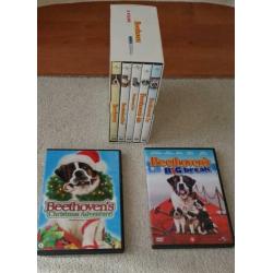 Beethoven deel 1 t/m 5 + 2 films christmas kerst honden