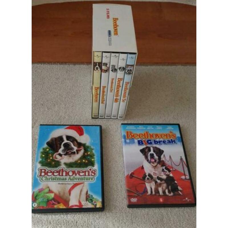 Beethoven deel 1 t/m 5 + 2 films christmas kerst honden