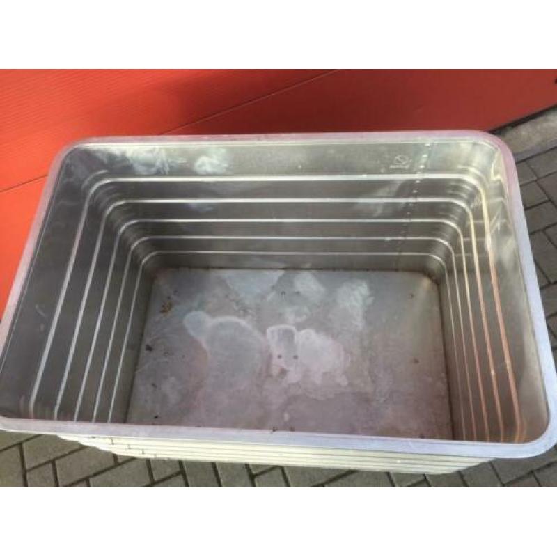 ZARGES aluminium kist op wielen krat uit wasserette deukvrij