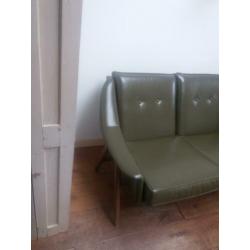 Retro vintage groene bank
