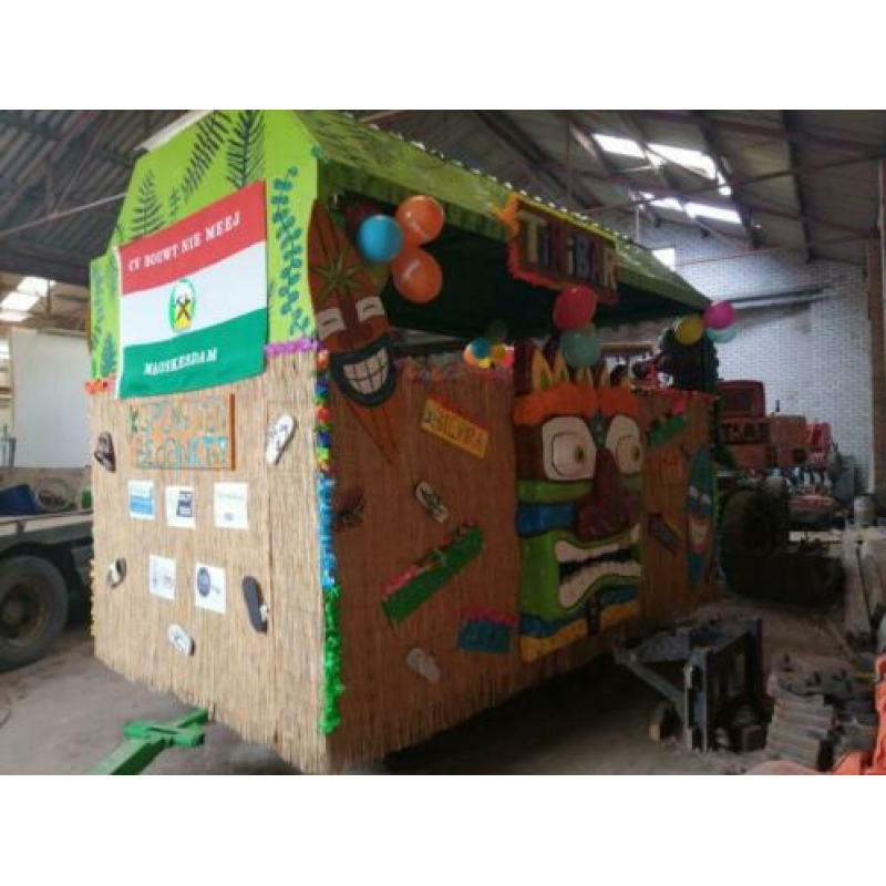 Carnavalswagen Tikibar te koop