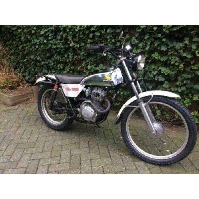 Honda TL125 Bj 1977 met Origineel NL blauw kenteken