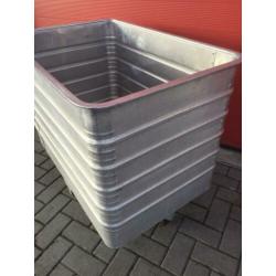 ZARGES aluminium kist op wielen krat uit wasserette deukvrij