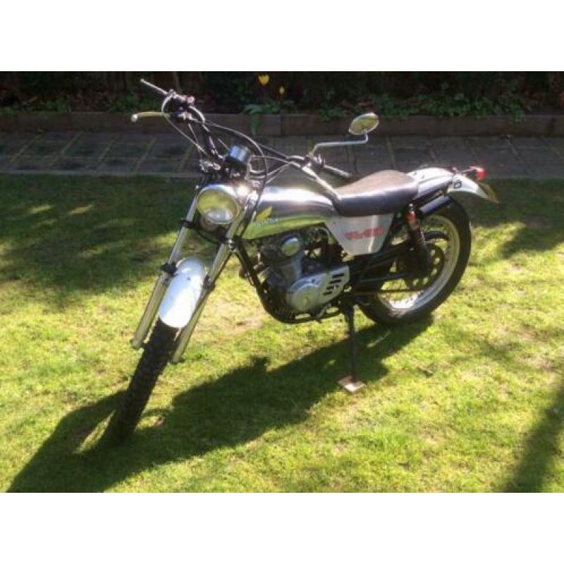 Honda TL125 Bj 1977 met Origineel NL blauw kenteken