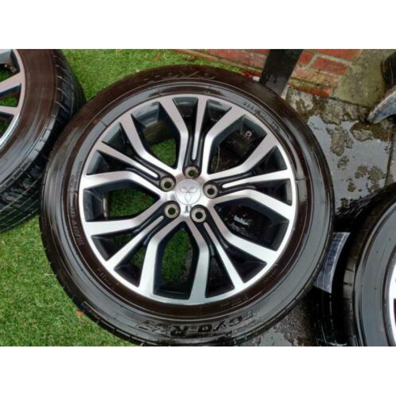 4x Mitsubishi Outlander lichtmetalen velgen 18 inch met band