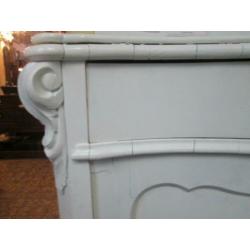 Witte Vintage Brocante Biedermeier Meidenkast Commode