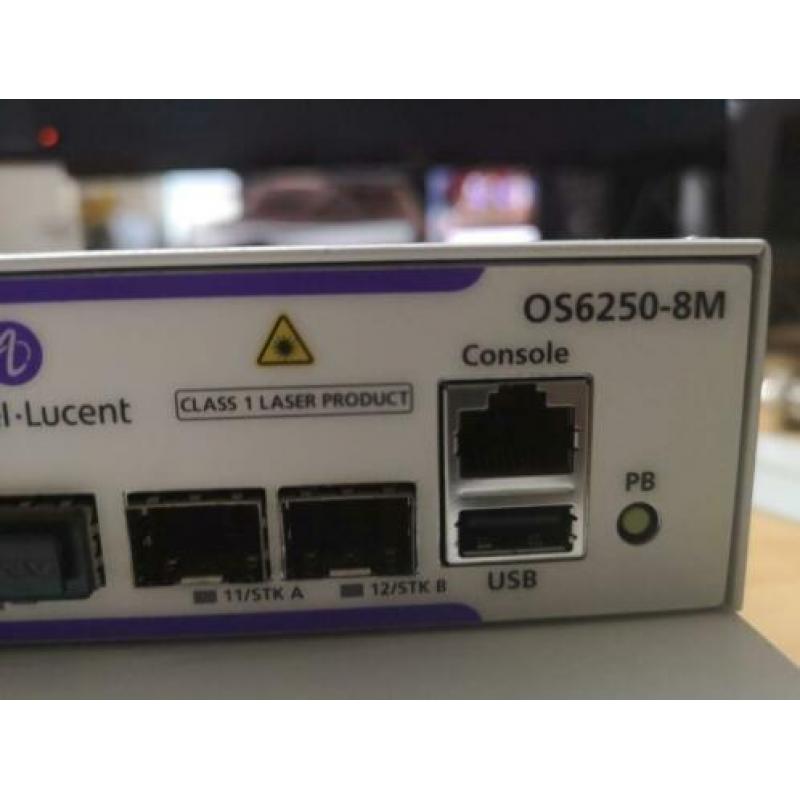 Alcatel Switches (2 stuks in stack) OS6250-8M (set prijs)
