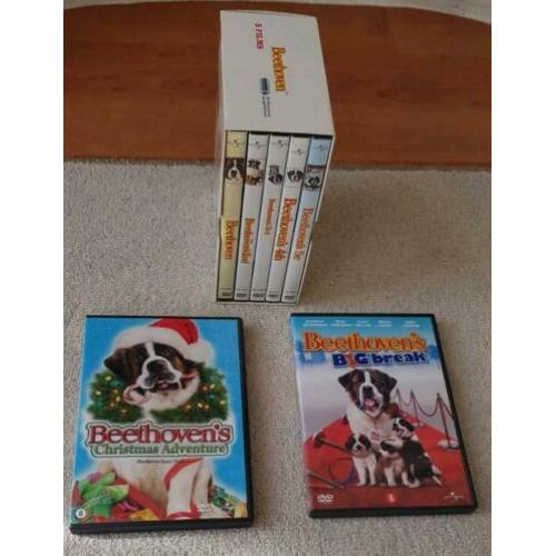 Beethoven deel 1 t/m 5 + 2 films christmas kerst honden