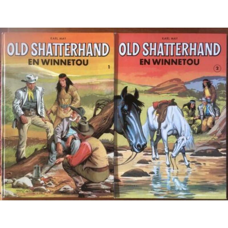 Karl May: Old Shatterhand en Winnetou de 1 & 2 (hardbacks)