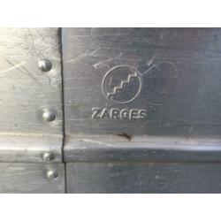 ZARGES aluminium kist op wielen krat uit wasserette deukvrij