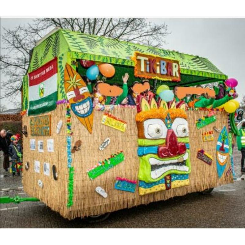 Carnavalswagen Tikibar te koop