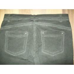 NIEUW! Stoere antraciet jeans met print van Miss Etam maat L
