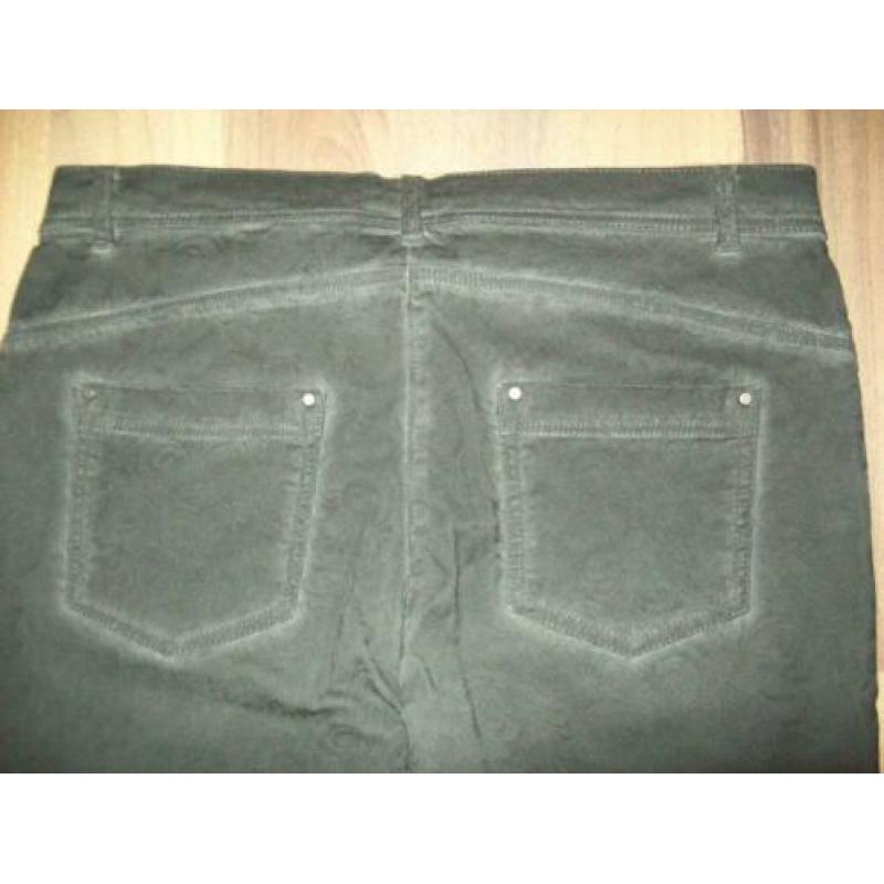 NIEUW! Stoere antraciet jeans met print van Miss Etam maat L