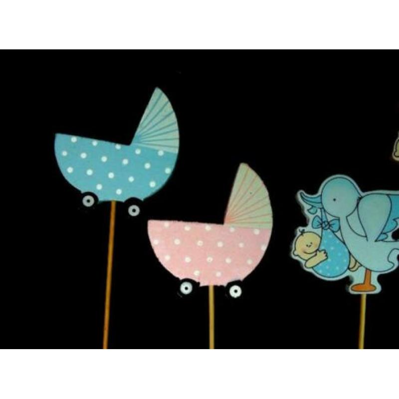 Partij Baby Shower Toppers taart cupcake toppers