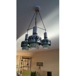 Prachtige jaren 70 retro hanglamp met chroom. Retro/ vintage