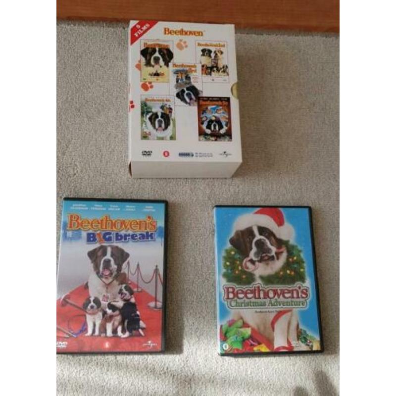 Beethoven deel 1 t/m 5 + 2 films christmas kerst honden