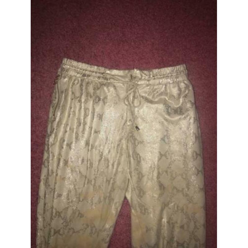 Gouden glans broek van Josh V maat xs vrije tijds broek