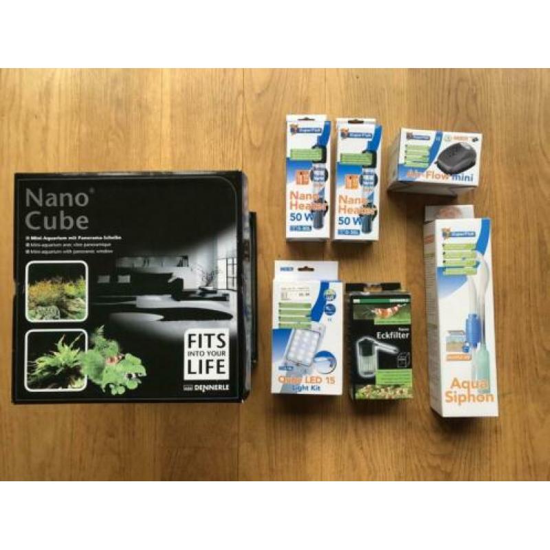 20l Aquarium Nano Cube met veel extras