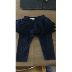?Topper?Gymp rokje met legging eraan maat 80 donker blauw