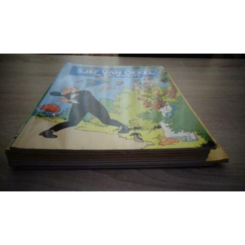 Sjef van Oekel stripboeken 8 stuks goede staat