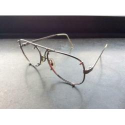 METALFLEX Aviator bril montuur vintage eyewear zilver