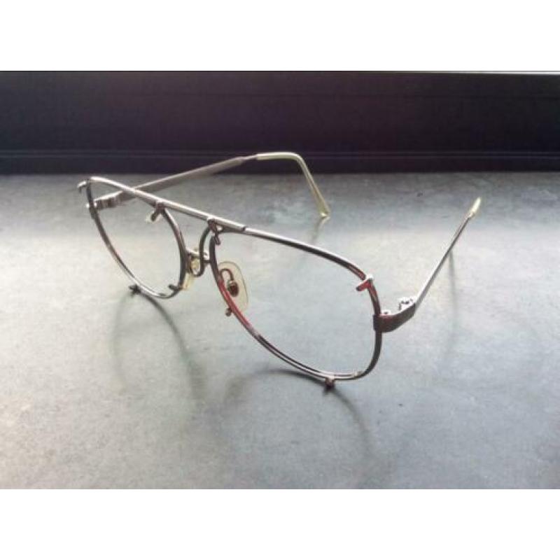 METALFLEX Aviator bril montuur vintage eyewear zilver