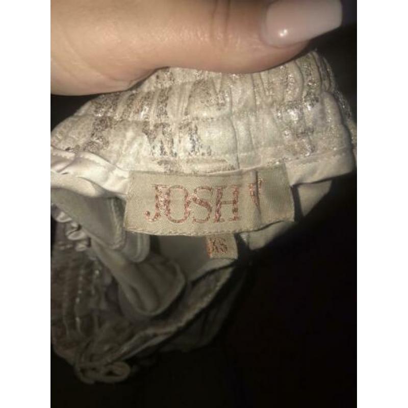 Gouden glans broek van Josh V maat xs vrije tijds broek