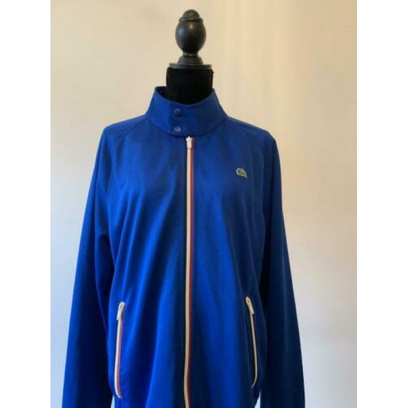 Oversized blauw vintage jasje van Lacoste