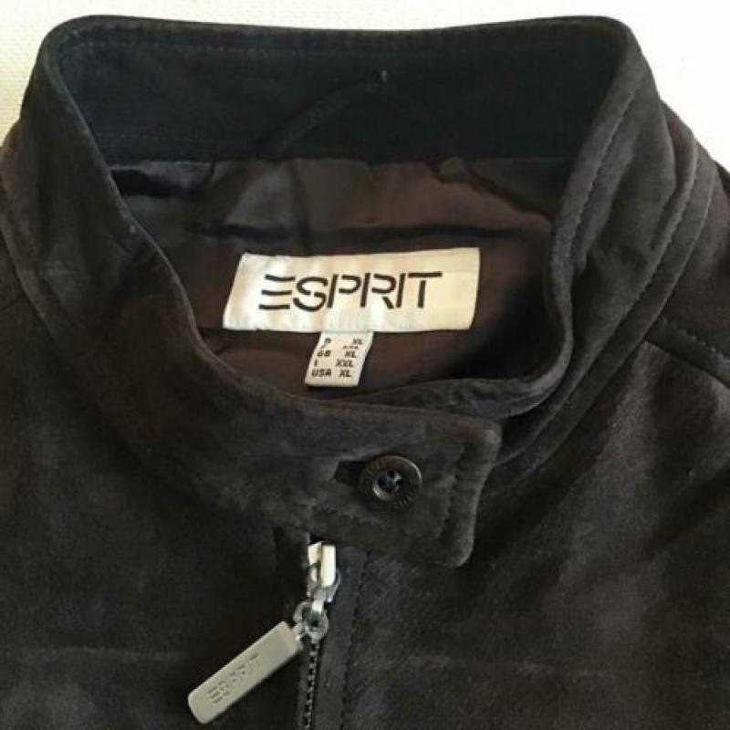 Esprit suède jasje maat XL bruin in mooie staat