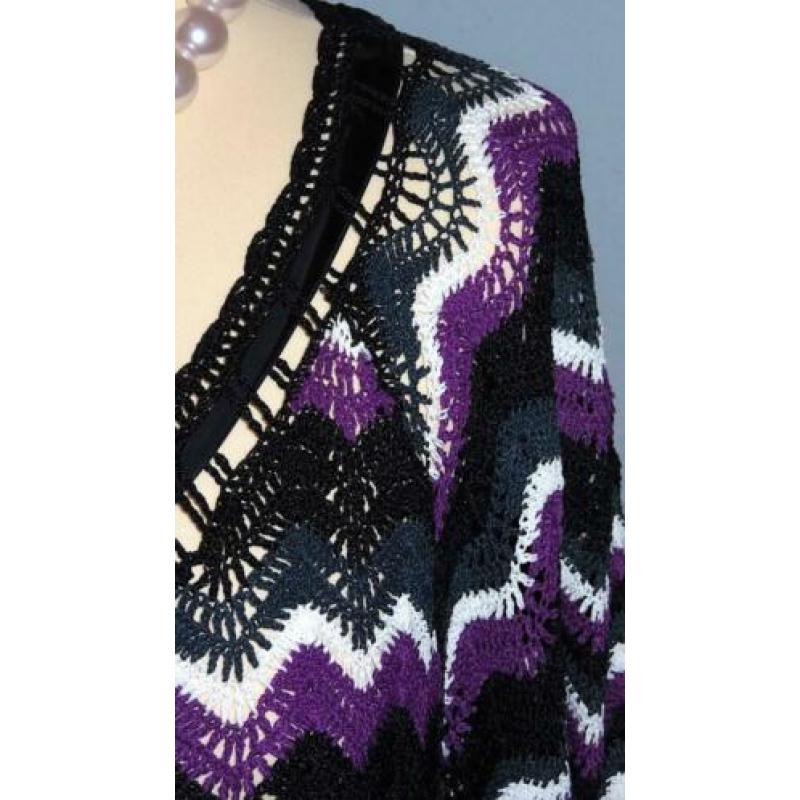 DIDI prachtig gehaakt vestje-vest-bolero 44 46 L XL