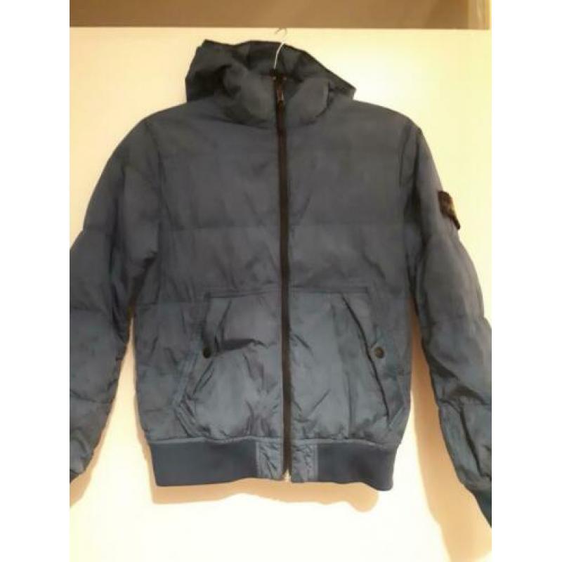 Stone island winterjas blauw maat 152