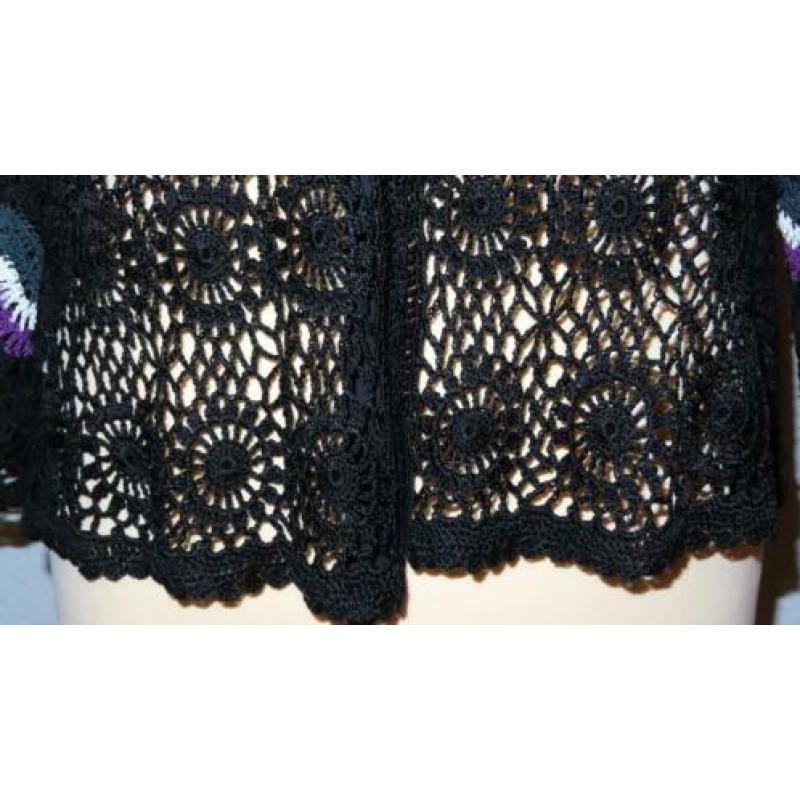 DIDI prachtig gehaakt vestje-vest-bolero 44 46 L XL
