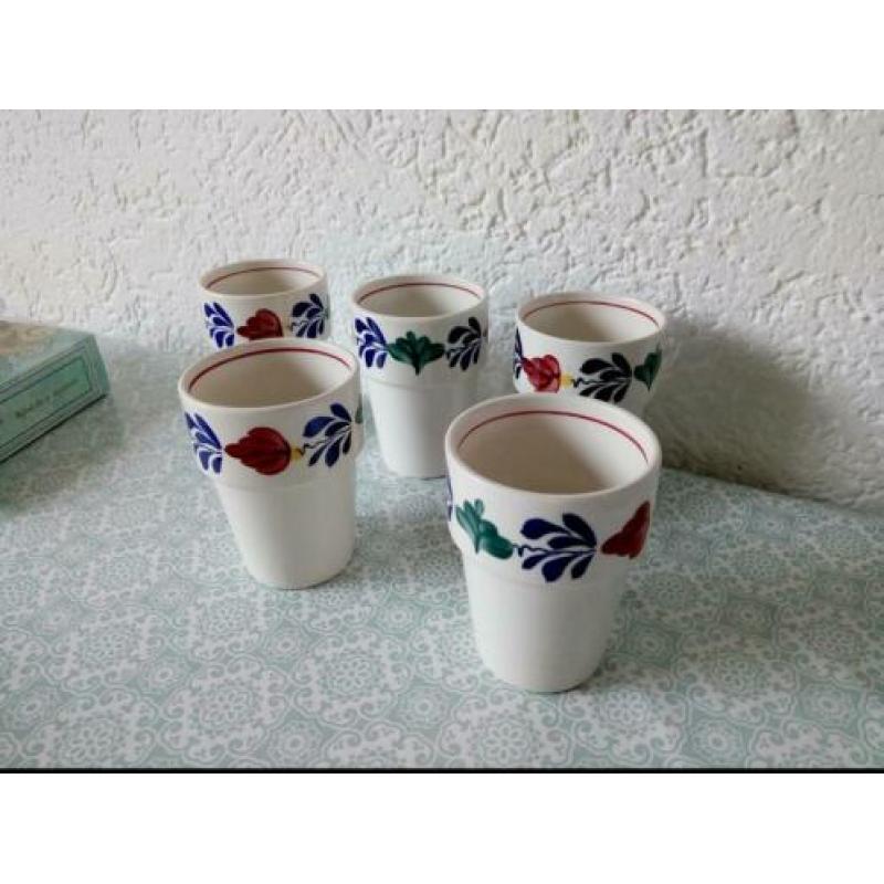 5 boerenbont bekers