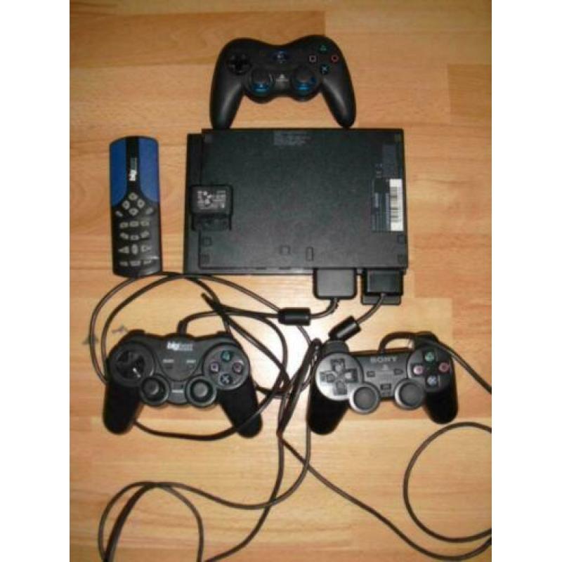Te koop play station 2 met nieuwe spelen