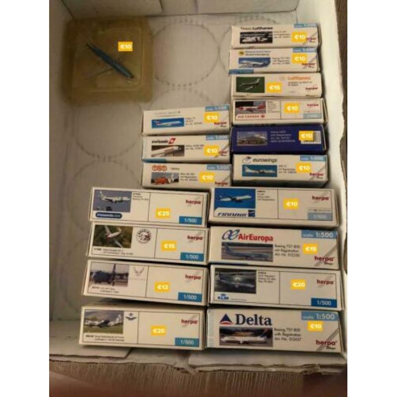 herpa collectie te koop !! (nieuwe lijst !!!)