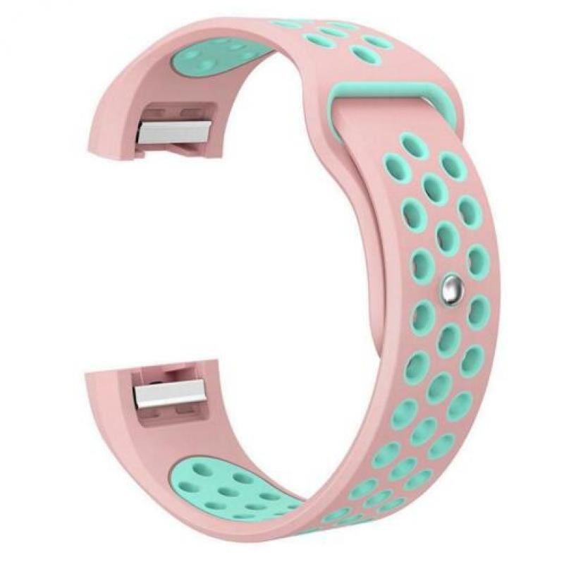 siliconen bandje voor Fitbit Charge 2 Grijs en wit